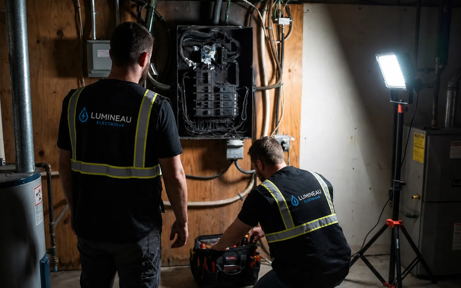 Urgence 24/7 réalisé par un maître électricien Lumineau Électrique dans le Grand Montréal